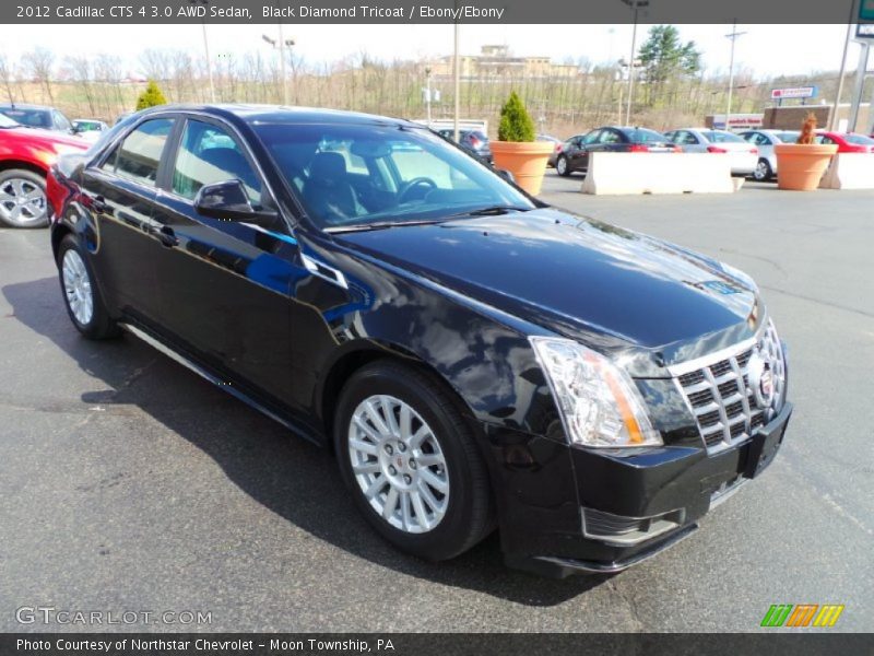 Black Diamond Tricoat / Ebony/Ebony 2012 Cadillac CTS 4 3.0 AWD Sedan
