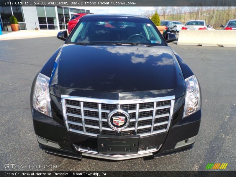 Black Diamond Tricoat / Ebony/Ebony 2012 Cadillac CTS 4 3.0 AWD Sedan