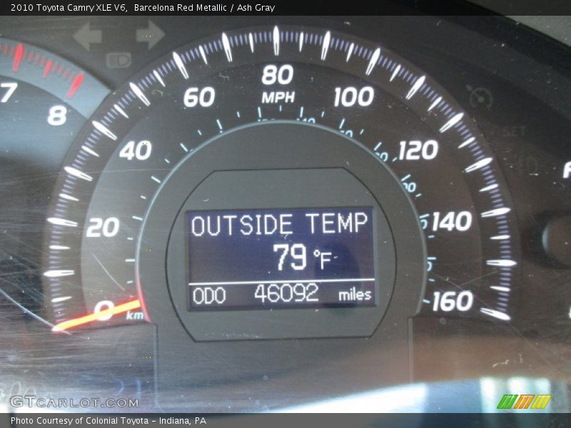 Barcelona Red Metallic / Ash Gray 2010 Toyota Camry XLE V6