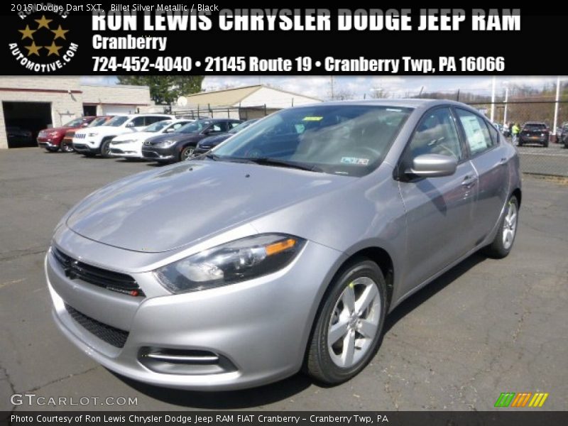 Billet Silver Metallic / Black 2015 Dodge Dart SXT