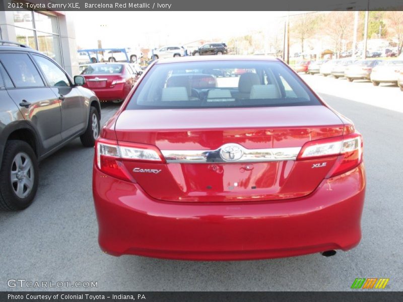 Barcelona Red Metallic / Ivory 2012 Toyota Camry XLE