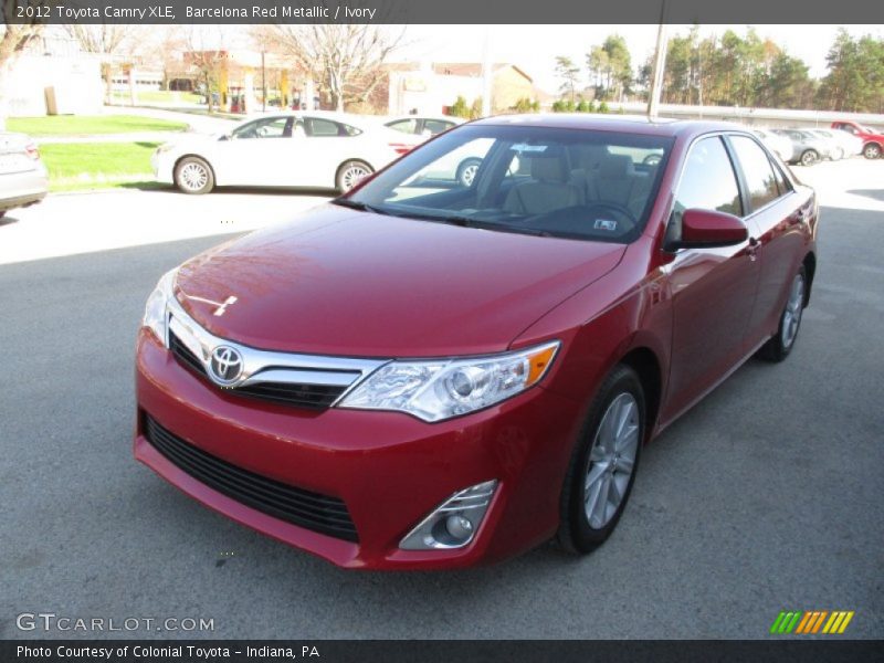 Barcelona Red Metallic / Ivory 2012 Toyota Camry XLE