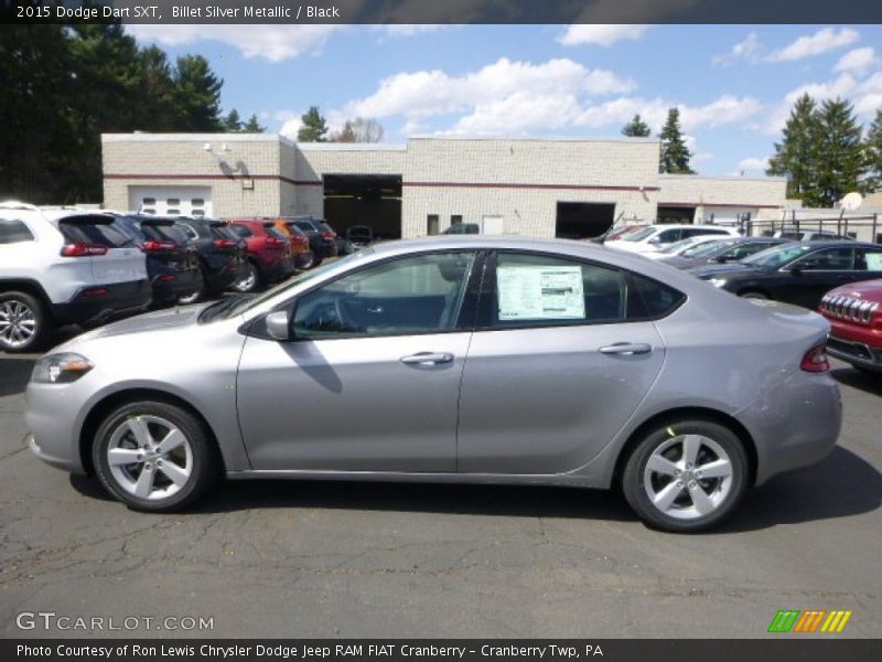 Billet Silver Metallic / Black 2015 Dodge Dart SXT