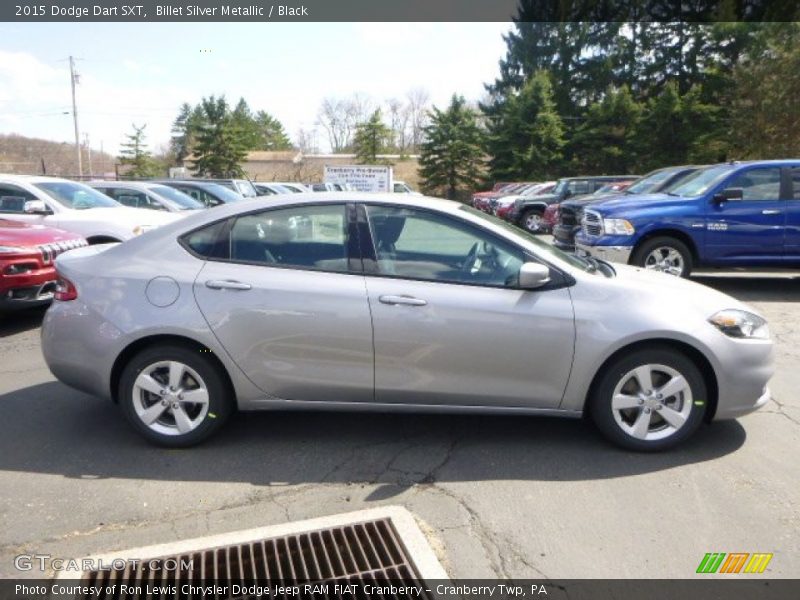 Billet Silver Metallic / Black 2015 Dodge Dart SXT