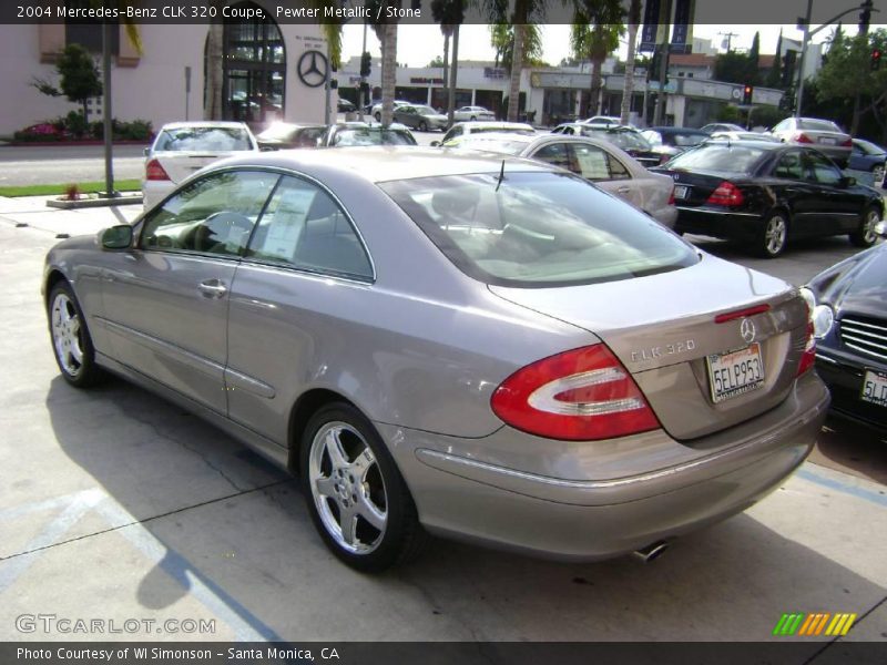 Pewter Metallic / Stone 2004 Mercedes-Benz CLK 320 Coupe