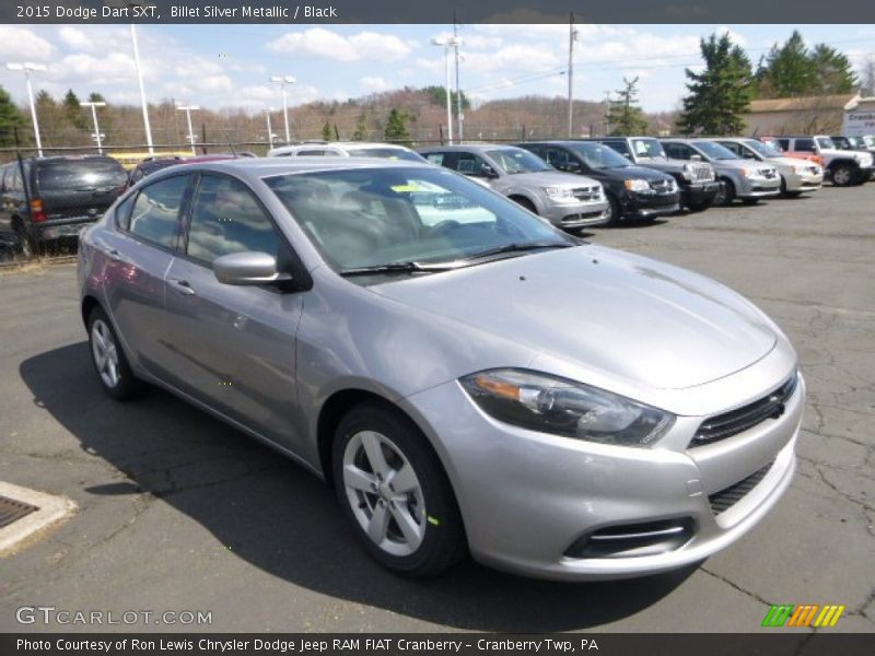Billet Silver Metallic / Black 2015 Dodge Dart SXT