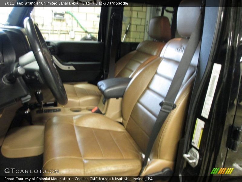 Black / Black/Dark Saddle 2011 Jeep Wrangler Unlimited Sahara 4x4