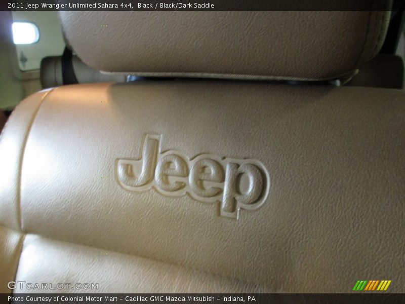 Black / Black/Dark Saddle 2011 Jeep Wrangler Unlimited Sahara 4x4
