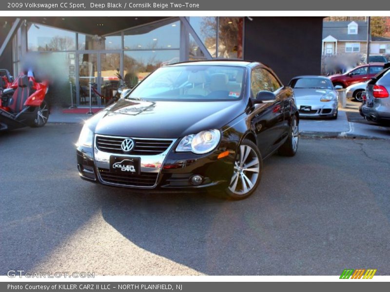 Deep Black / Cornsilk Beige Two-Tone 2009 Volkswagen CC Sport