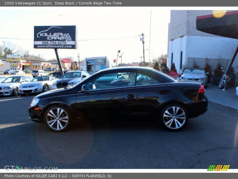 Deep Black / Cornsilk Beige Two-Tone 2009 Volkswagen CC Sport