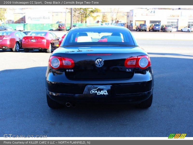 Deep Black / Cornsilk Beige Two-Tone 2009 Volkswagen CC Sport