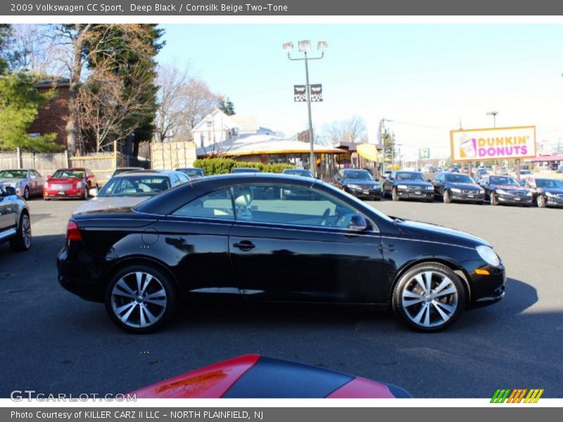 Deep Black / Cornsilk Beige Two-Tone 2009 Volkswagen CC Sport