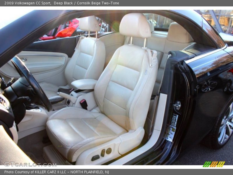 Deep Black / Cornsilk Beige Two-Tone 2009 Volkswagen CC Sport