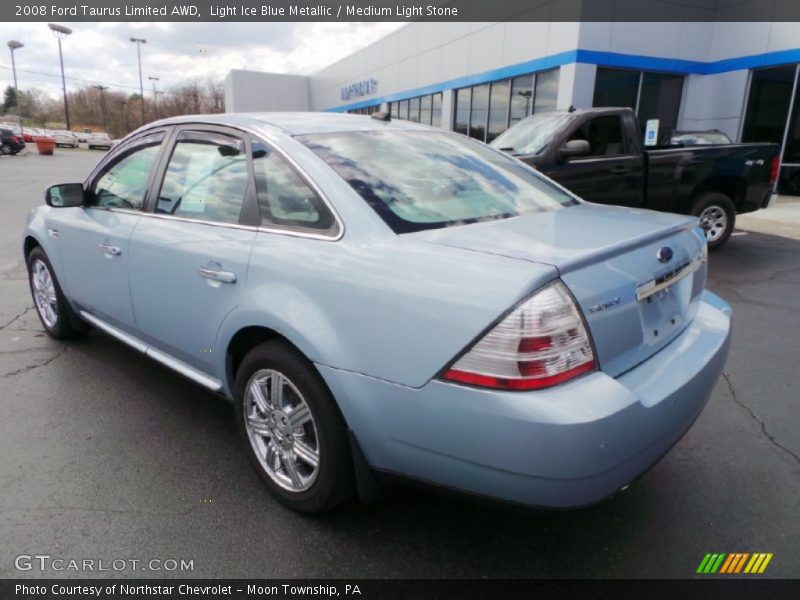 Light Ice Blue Metallic / Medium Light Stone 2008 Ford Taurus Limited AWD