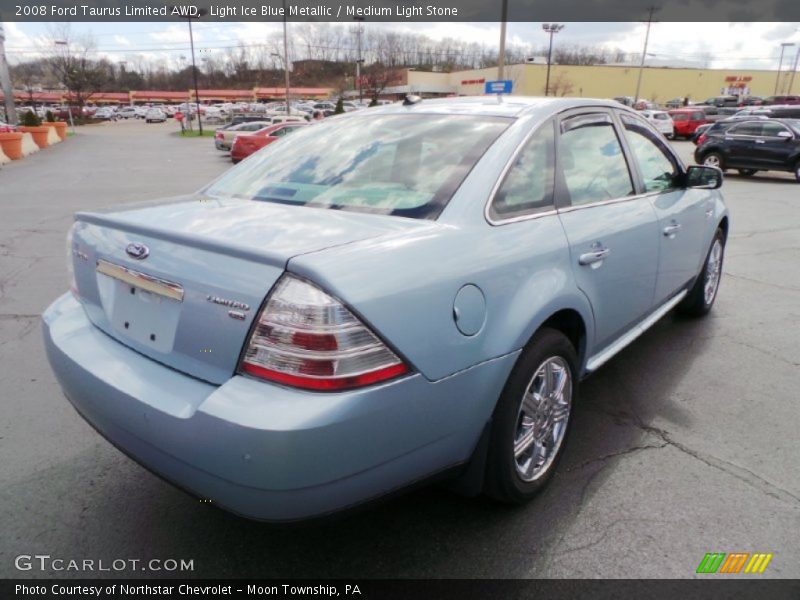 Light Ice Blue Metallic / Medium Light Stone 2008 Ford Taurus Limited AWD