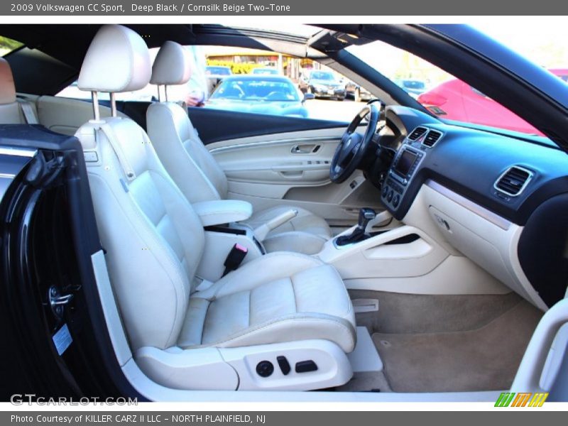 Deep Black / Cornsilk Beige Two-Tone 2009 Volkswagen CC Sport