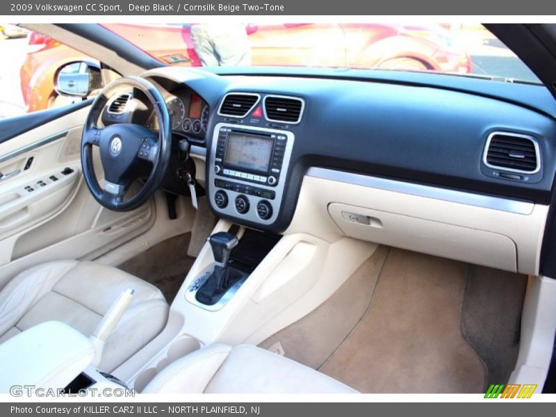 Deep Black / Cornsilk Beige Two-Tone 2009 Volkswagen CC Sport