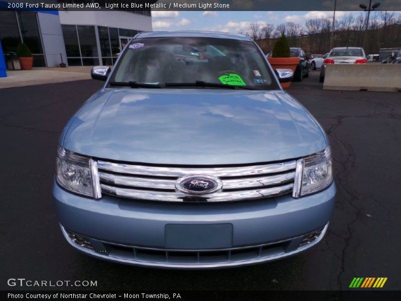 Light Ice Blue Metallic / Medium Light Stone 2008 Ford Taurus Limited AWD
