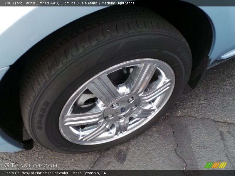 Light Ice Blue Metallic / Medium Light Stone 2008 Ford Taurus Limited AWD