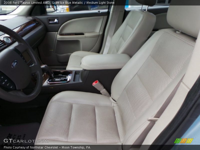 Light Ice Blue Metallic / Medium Light Stone 2008 Ford Taurus Limited AWD