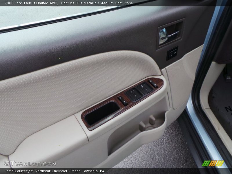 Light Ice Blue Metallic / Medium Light Stone 2008 Ford Taurus Limited AWD