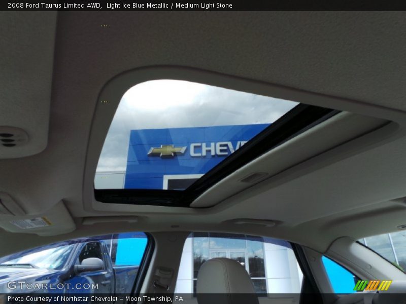 Light Ice Blue Metallic / Medium Light Stone 2008 Ford Taurus Limited AWD