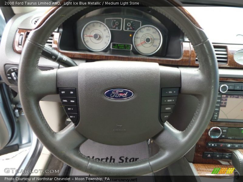 Light Ice Blue Metallic / Medium Light Stone 2008 Ford Taurus Limited AWD