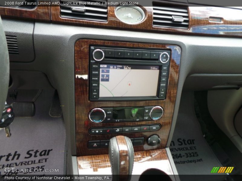 Light Ice Blue Metallic / Medium Light Stone 2008 Ford Taurus Limited AWD