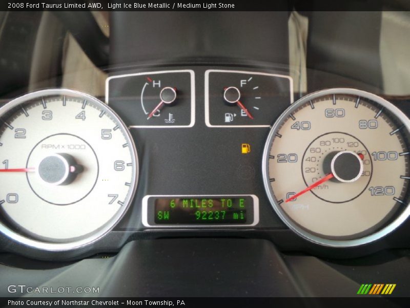 Light Ice Blue Metallic / Medium Light Stone 2008 Ford Taurus Limited AWD