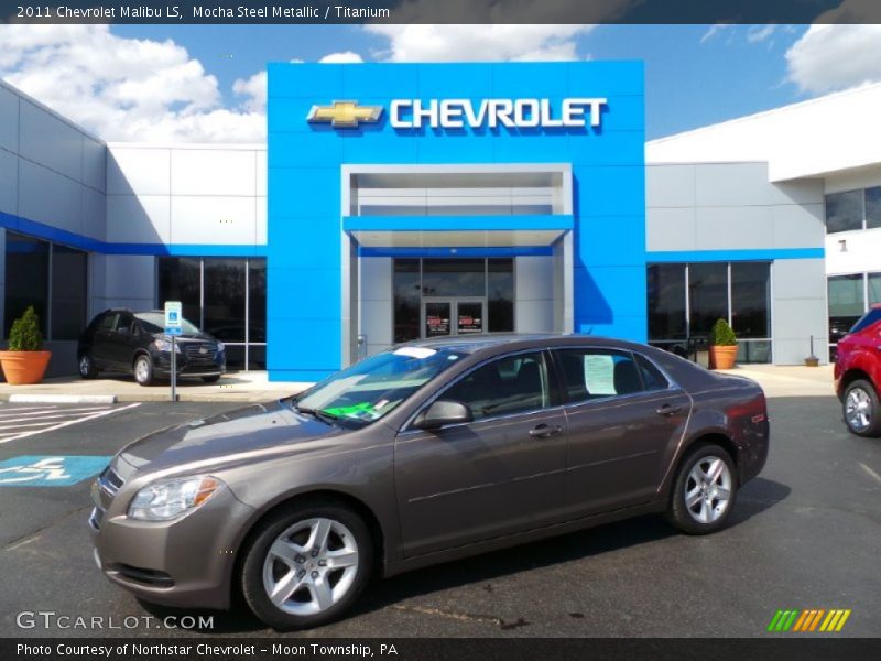 Mocha Steel Metallic / Titanium 2011 Chevrolet Malibu LS