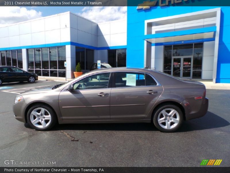 Mocha Steel Metallic / Titanium 2011 Chevrolet Malibu LS