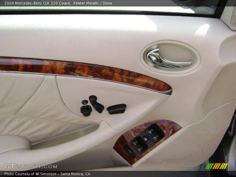 Pewter Metallic / Stone 2004 Mercedes-Benz CLK 320 Coupe