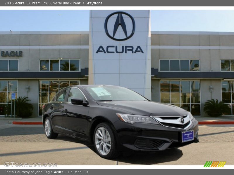 Crystal Black Pearl / Graystone 2016 Acura ILX Premium