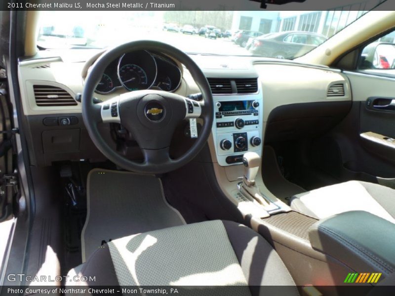 Mocha Steel Metallic / Titanium 2011 Chevrolet Malibu LS