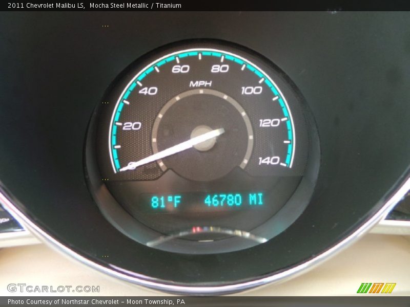 Mocha Steel Metallic / Titanium 2011 Chevrolet Malibu LS