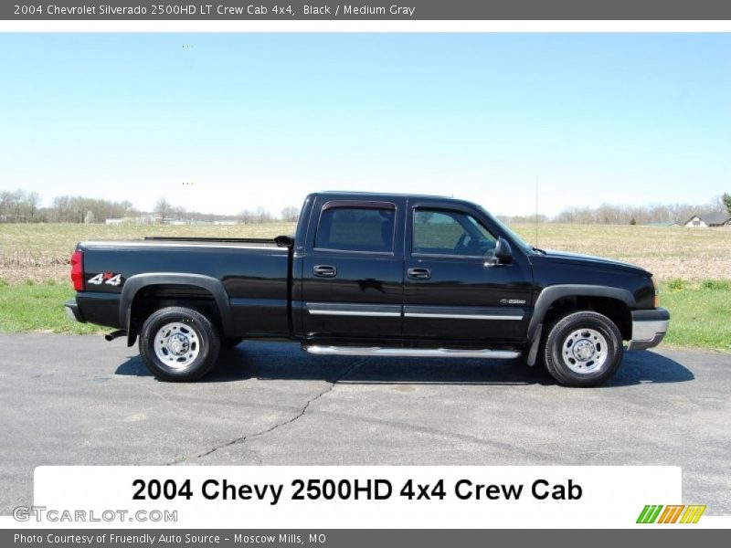 Black / Medium Gray 2004 Chevrolet Silverado 2500HD LT Crew Cab 4x4