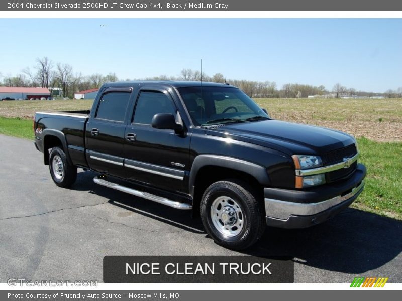 Black / Medium Gray 2004 Chevrolet Silverado 2500HD LT Crew Cab 4x4