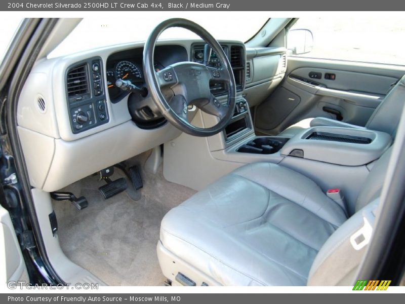 Black / Medium Gray 2004 Chevrolet Silverado 2500HD LT Crew Cab 4x4