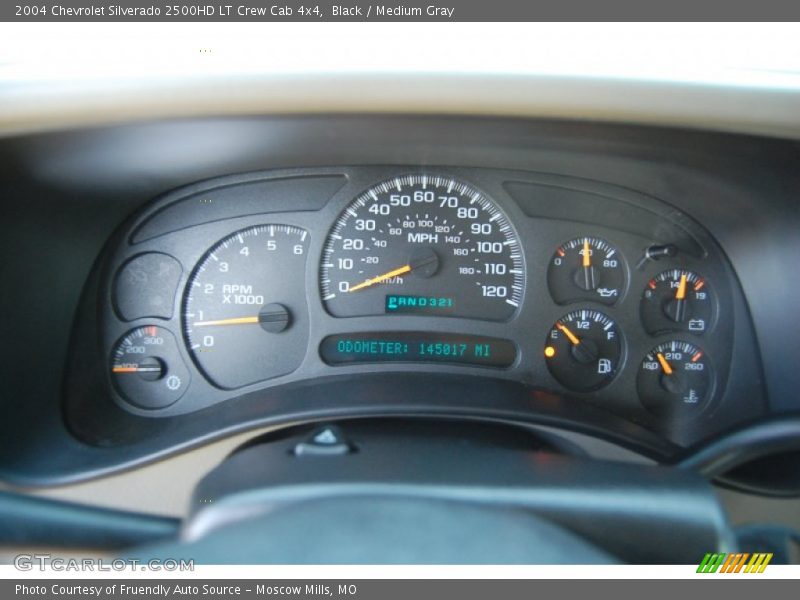 Black / Medium Gray 2004 Chevrolet Silverado 2500HD LT Crew Cab 4x4