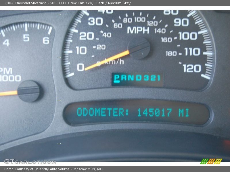 Black / Medium Gray 2004 Chevrolet Silverado 2500HD LT Crew Cab 4x4