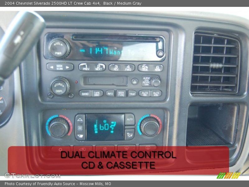 Black / Medium Gray 2004 Chevrolet Silverado 2500HD LT Crew Cab 4x4