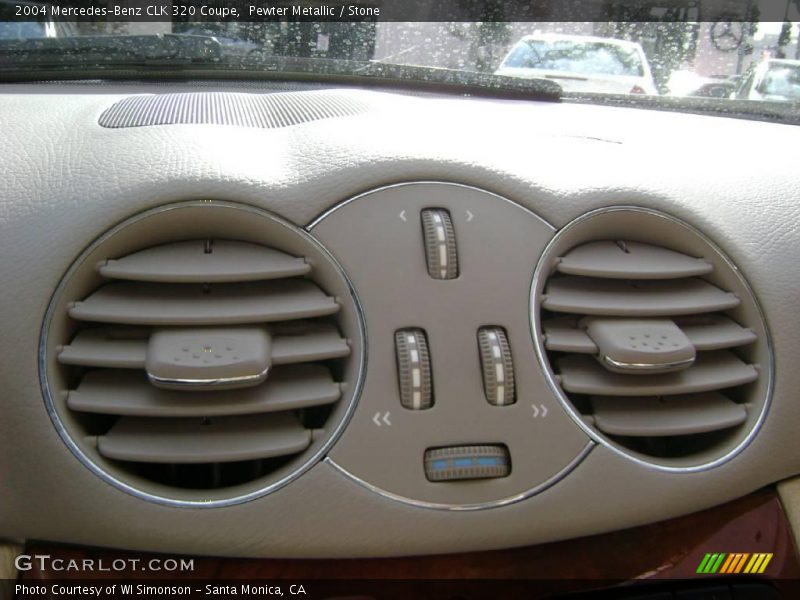 Pewter Metallic / Stone 2004 Mercedes-Benz CLK 320 Coupe