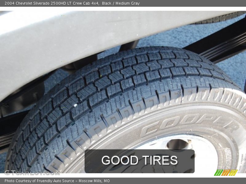 Black / Medium Gray 2004 Chevrolet Silverado 2500HD LT Crew Cab 4x4