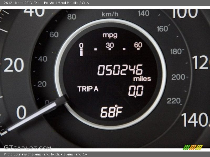 Polished Metal Metallic / Gray 2012 Honda CR-V EX-L