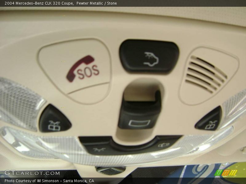 Pewter Metallic / Stone 2004 Mercedes-Benz CLK 320 Coupe