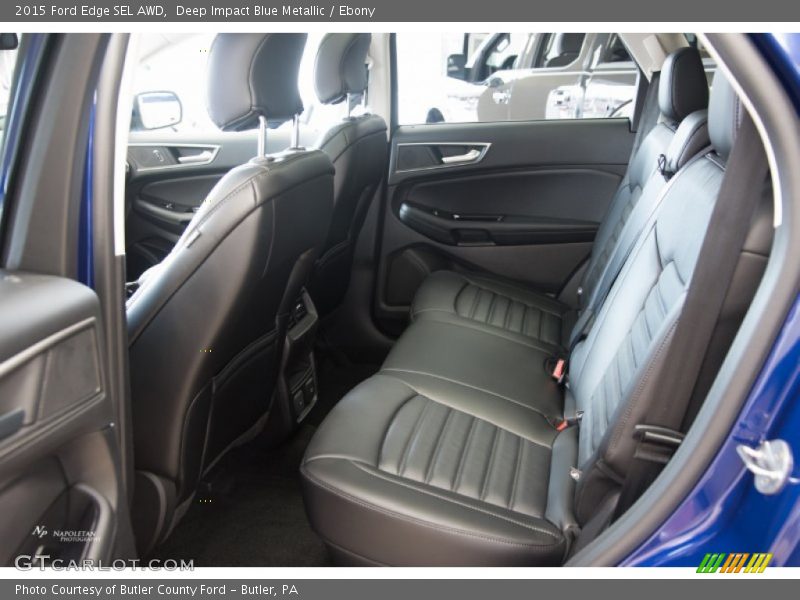 Deep Impact Blue Metallic / Ebony 2015 Ford Edge SEL AWD