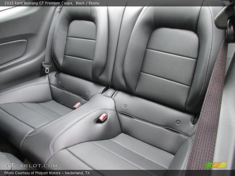 Rear Seat of 2015 Mustang GT Premium Coupe