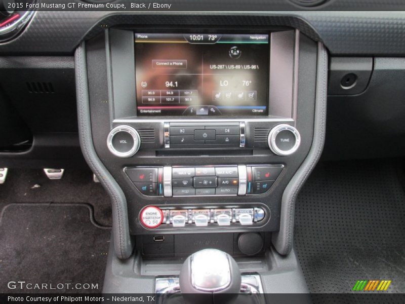 Controls of 2015 Mustang GT Premium Coupe