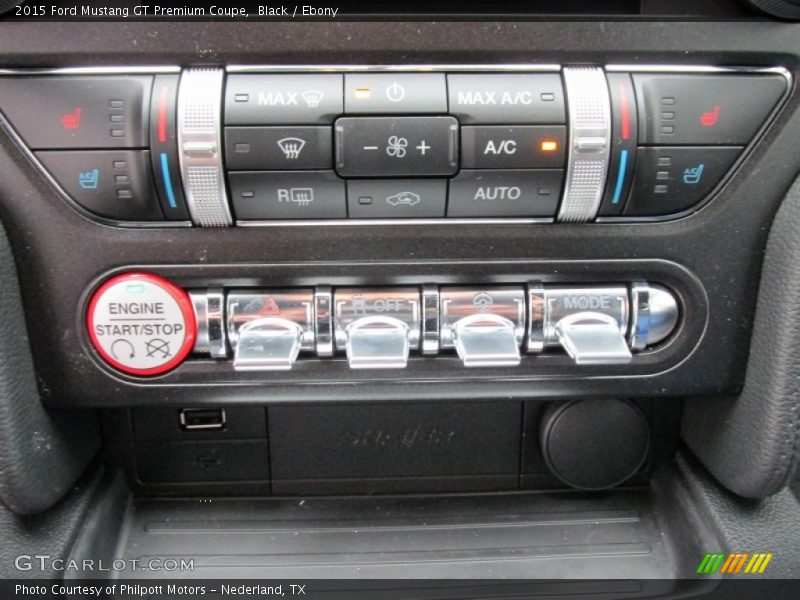 Controls of 2015 Mustang GT Premium Coupe
