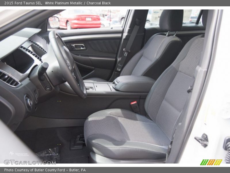 White Platinum Metallic / Charcoal Black 2015 Ford Taurus SEL